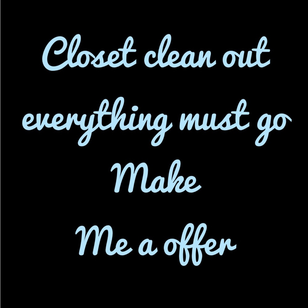 Closet Clean Out Sale - Make an Offer